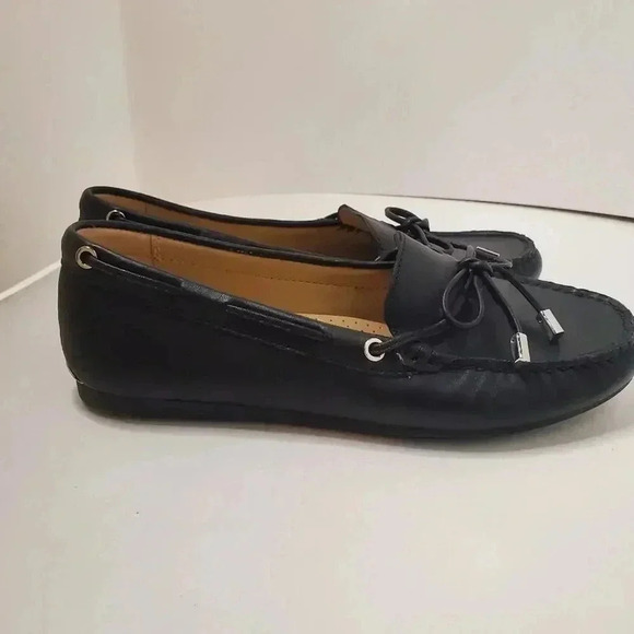 MICHAEL KORS Black Sutton Moccasin Flat Loafers size 7 - Picture 8 of 10